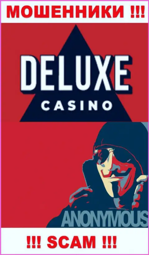 Сведений о руководстве компании Deluxe-Casino Com нет - следовательно очень рискованно взаимодействовать с этими мошенниками