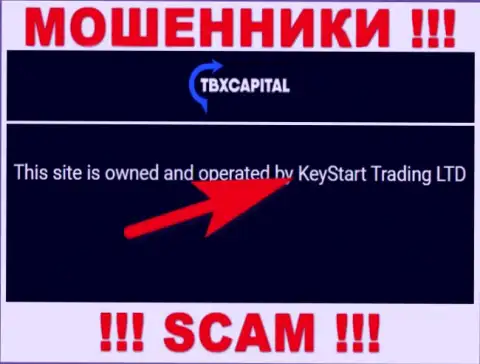Махинаторы ТБХКапитал Ком не скрывают свое юридическое лицо - это KeyStart Trading LTD