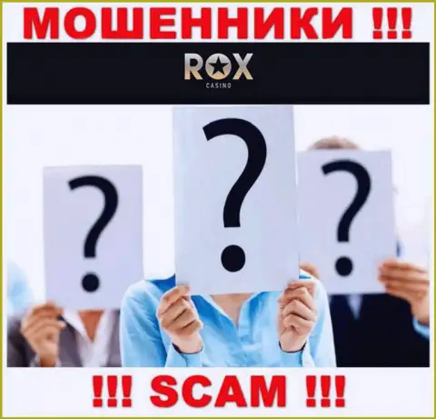 Rox Casino предоставляют услуги однозначно противозаконно, сведения о непосредственных руководителях скрывают