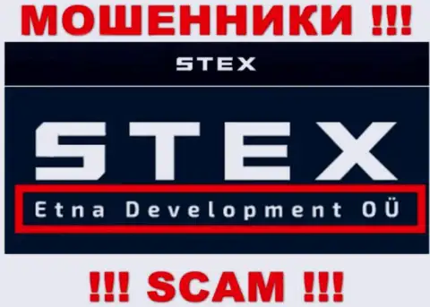 На сайте Стекс говорится, что Etna Development OÜ - это их юридическое лицо, но это не обозначает, что они честны