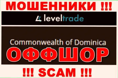 Зарегистрированы интернет-мошенники ЛевелТрейд Ио в оффшоре  - Доминика, будьте очень бдительны !!!