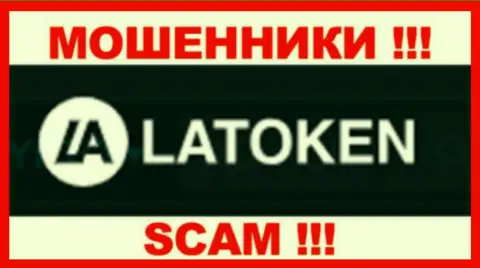 Логотип МОШЕННИКА Latoken Com
