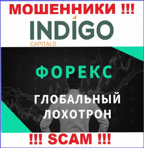 ФОРЕКС - это вид деятельности незаконно действующей компании Indigo Capitals