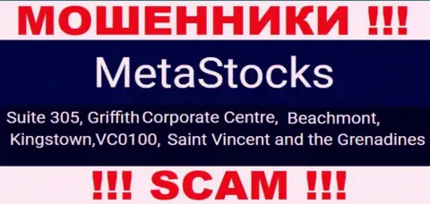 На официальном сервисе MetaStocks расположен юридический адрес указанной конторы - Сьюит 305, Корпоративный Центр Гриффитш, Кингстаун, VC0100, Сент-Винсент и Гренадины (оффшорная зона)