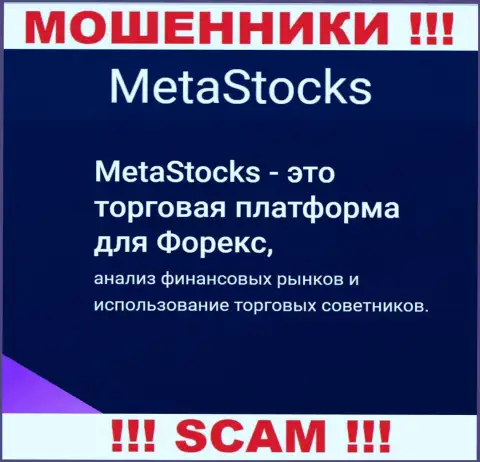 Forex - конкретно в данной сфере действуют хитрые мошенники MetaStocks