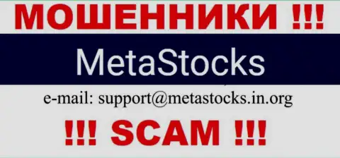 Адрес электронного ящика для связи с internet мошенниками МетаСтокс