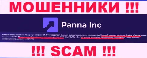 Будьте весьма внимательны, CYSEC - это жульнический регулятор internet шулеров Panna Inc