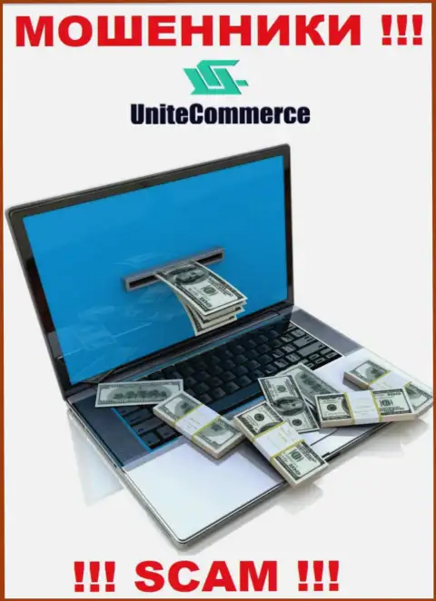 Оплата процентной платы на Вашу прибыль - это очередная хитрая уловка мошенников UniteCommerce