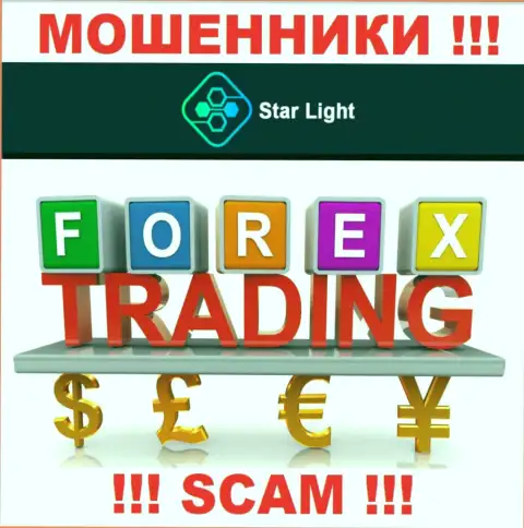 Не переводите финансовые средства в StarLight 24, сфера деятельности которых - Forex