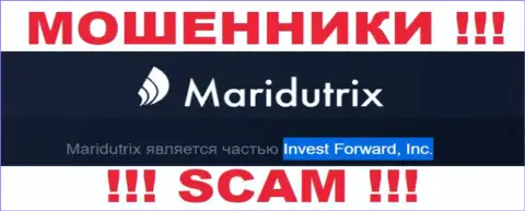 Контора Maridutrix находится под управлением компании Invest Forward, Inc.
