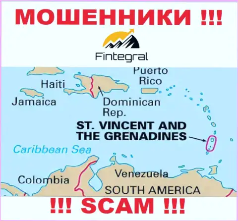 St. Vincent and the Grenadines - здесь юридически зарегистрирована жульническая контора Fintegral