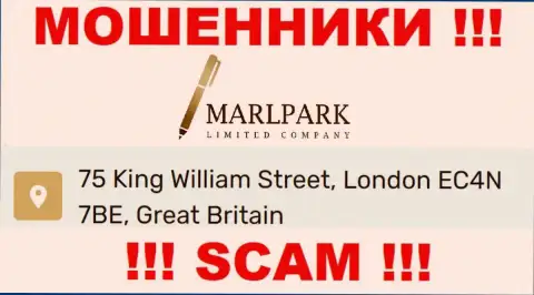 Адрес Marlpark Limited Company, показанный у них на интернет-ресурсе - ложный, будьте очень осторожны !