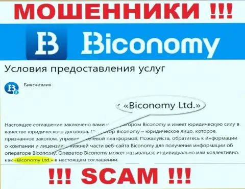 Юр. лицо, которое владеет мошенниками Biconomy Com - это Бикономи Лтд