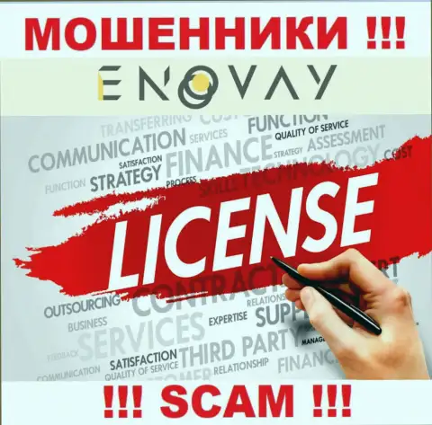 У ЭноВэй Ком нет разрешения на ведение деятельности в виде лицензии - это МОШЕННИКИ