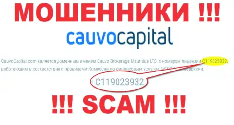 Аферисты CauvoCapital активно кидают клиентов, хотя и указывают лицензию на информационном портале